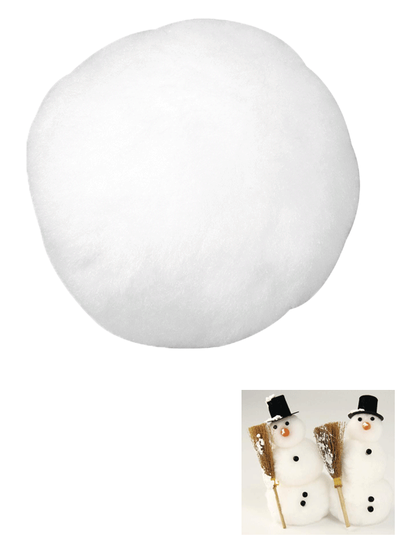 12x Fake snowballs 7,5 cm