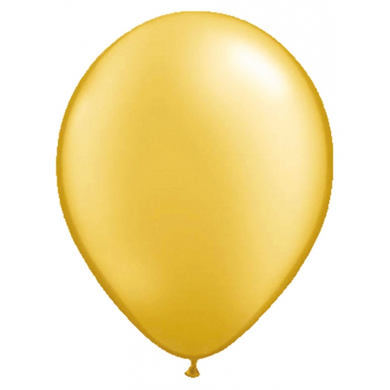 50x stuks Ballonnen metallic goud 30 cm