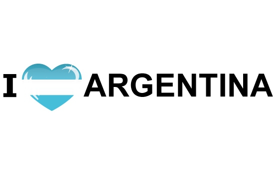 Bumper sticker I Love Argentinie