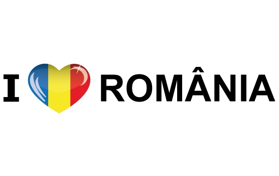 Bumper sticker I Love Romania