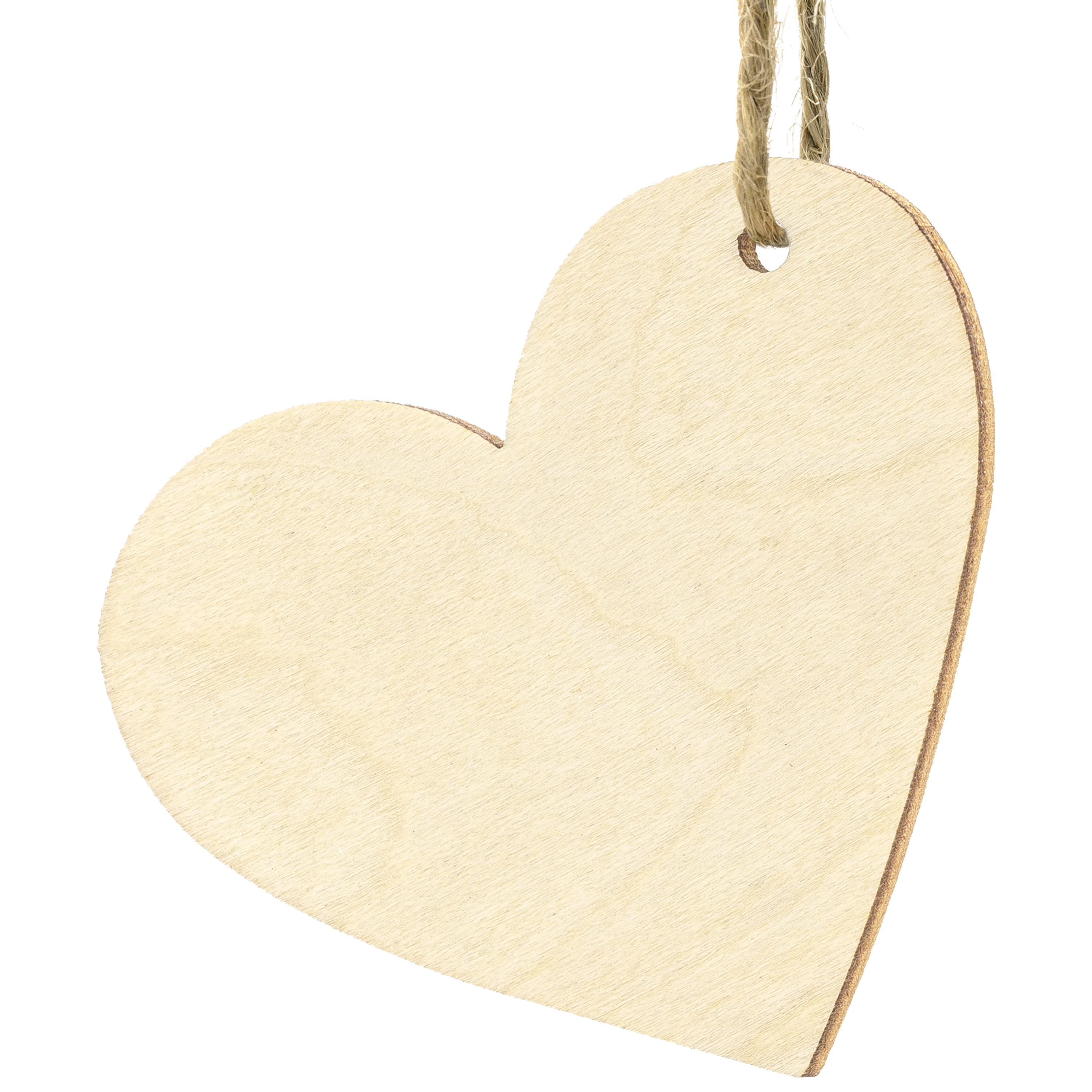 Cadeaulabels houten hartje set 10x stuks bruin 6 x 5 cm naam tags