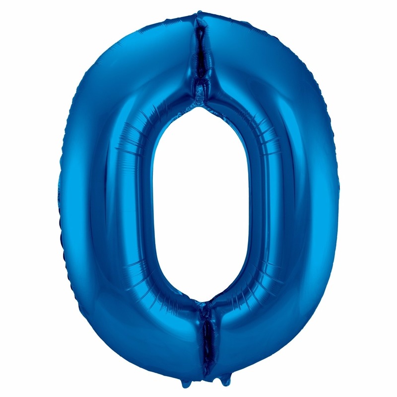 Cijfer ballonnen 0 86 cm