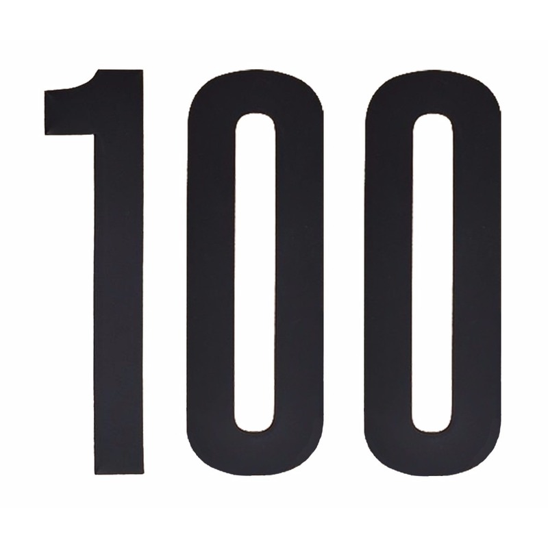Cijfers-nummers stickers 100