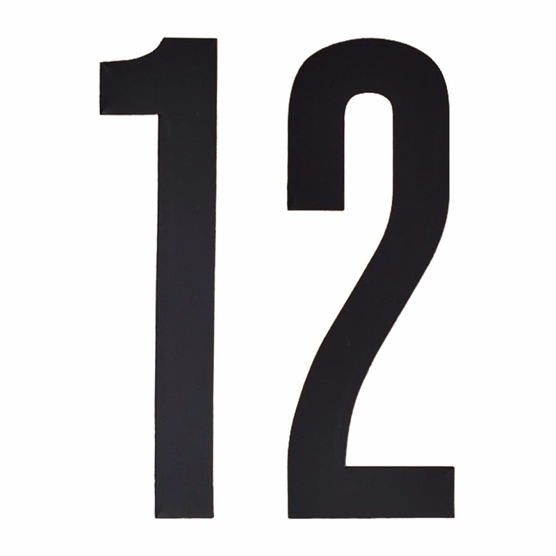 Cijfers-nummers stickers 12