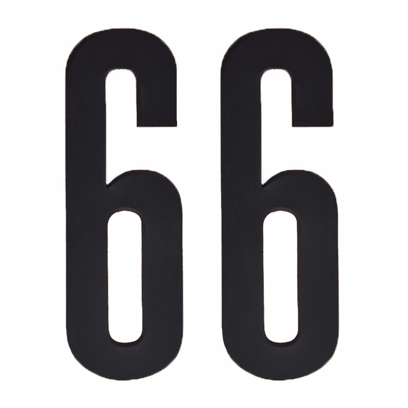 Cijfers-nummers stickers 66