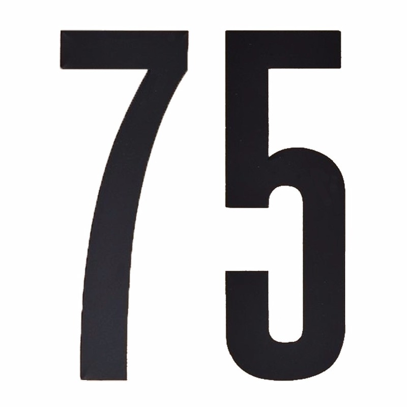 Cijfers-nummers stickers 75