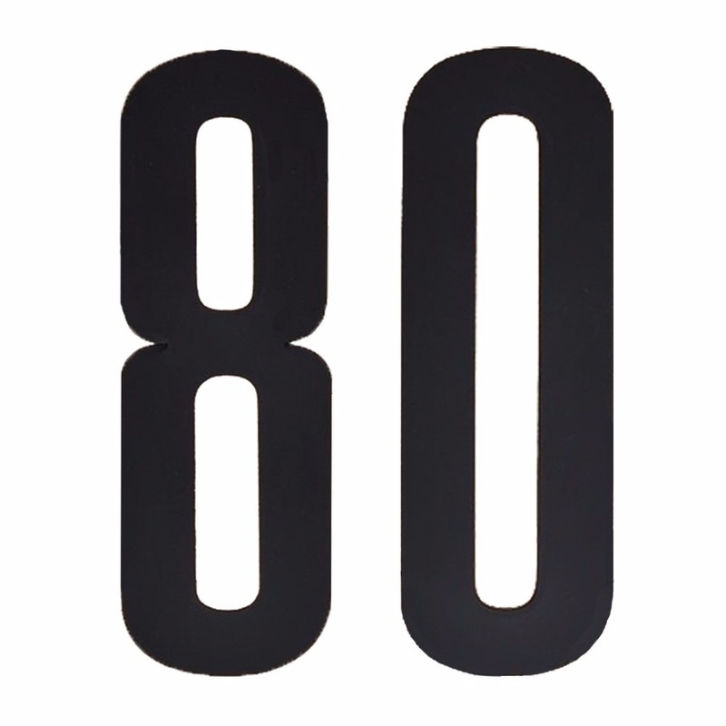Cijfers-nummers stickers 80