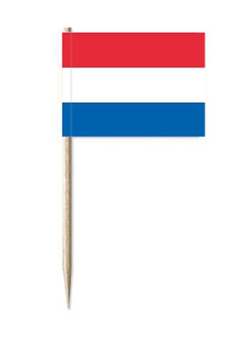 Cocktailprikkers vlag Nederland 50x stuks