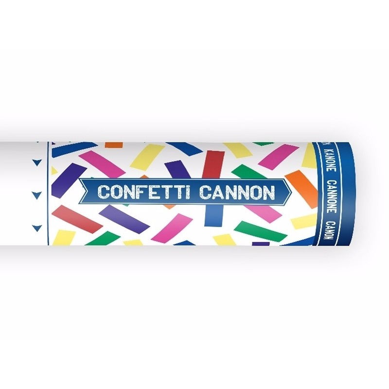 Merkloos Confetti papier kanonnen kleuren mix 20 cm online kopen