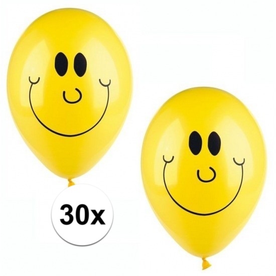 Emoticons ballonnen 30 stuks