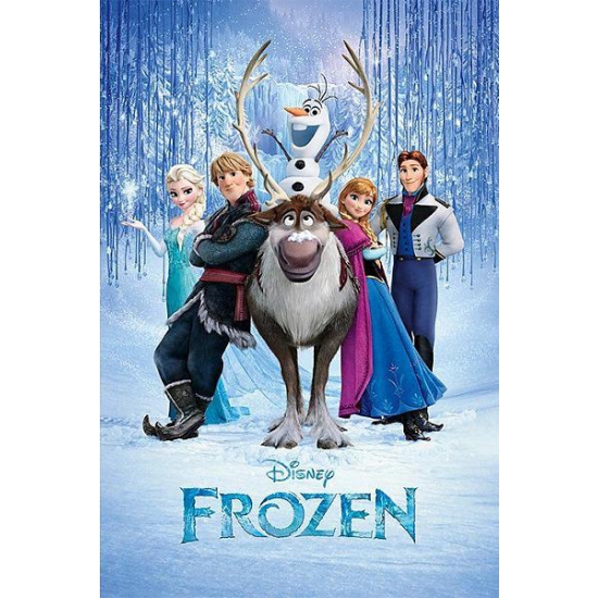 Film Poster Disney Frozen cast 61 x 91,5 cm