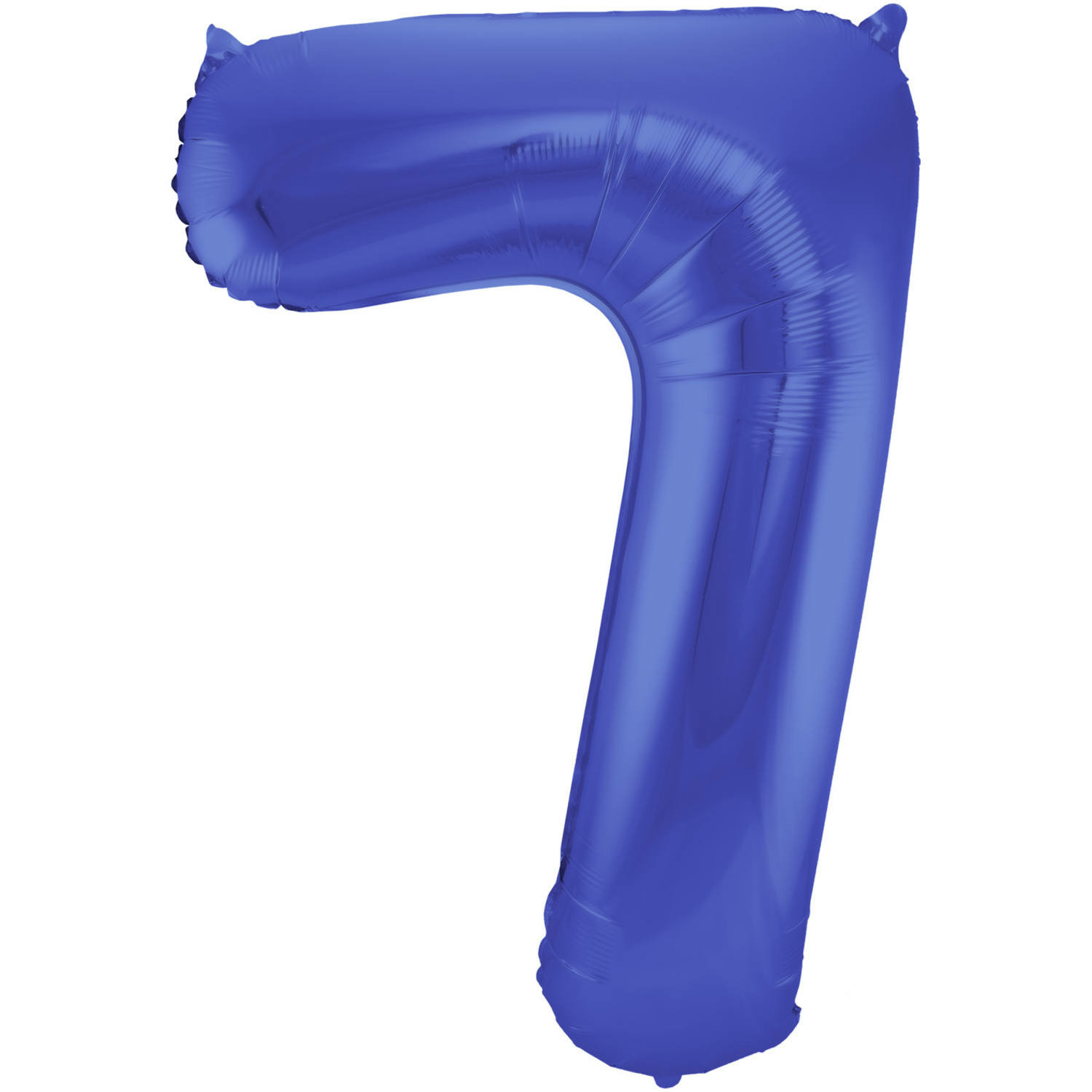 Folie ballon van cijfer 7 in het blauw 86 cm