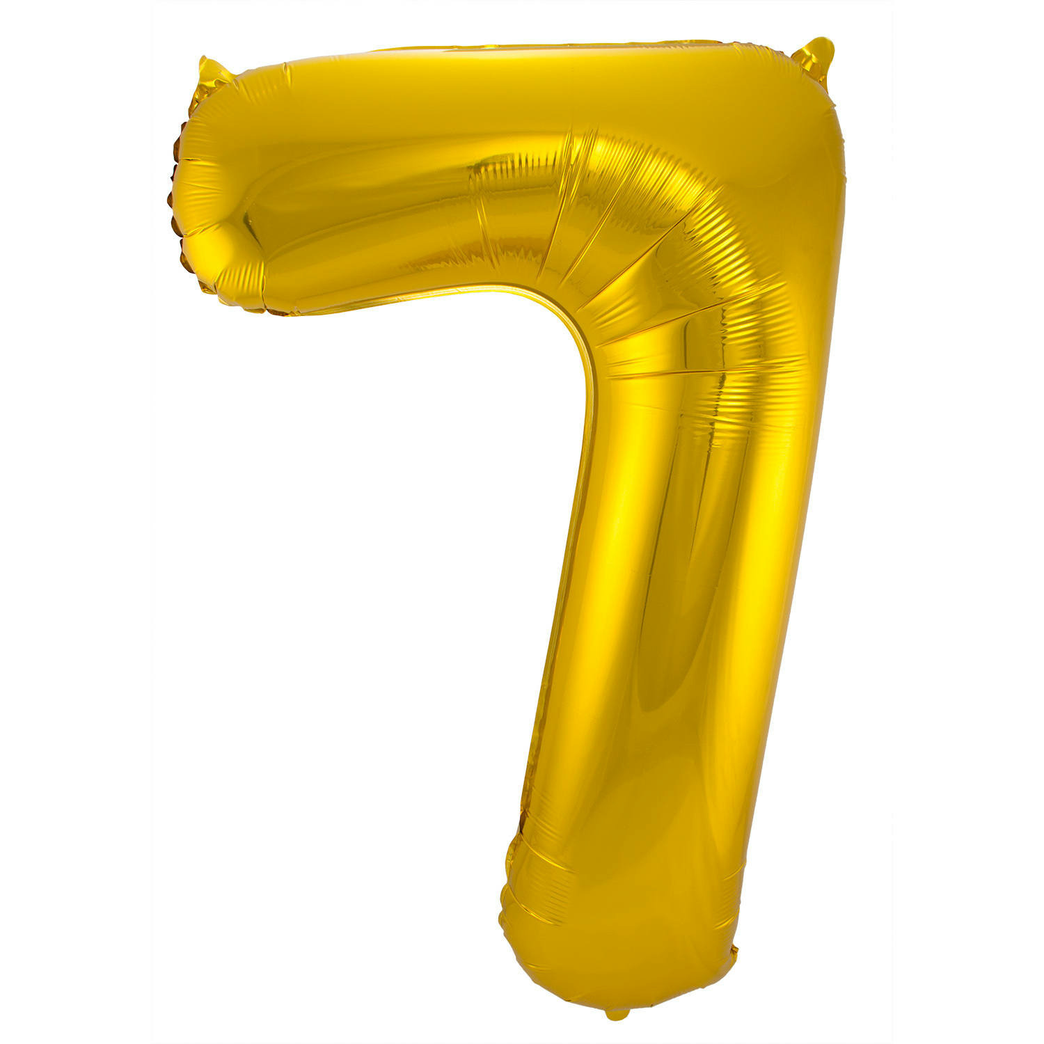 Folie ballon van cijfer 7 in het goud 86 cm