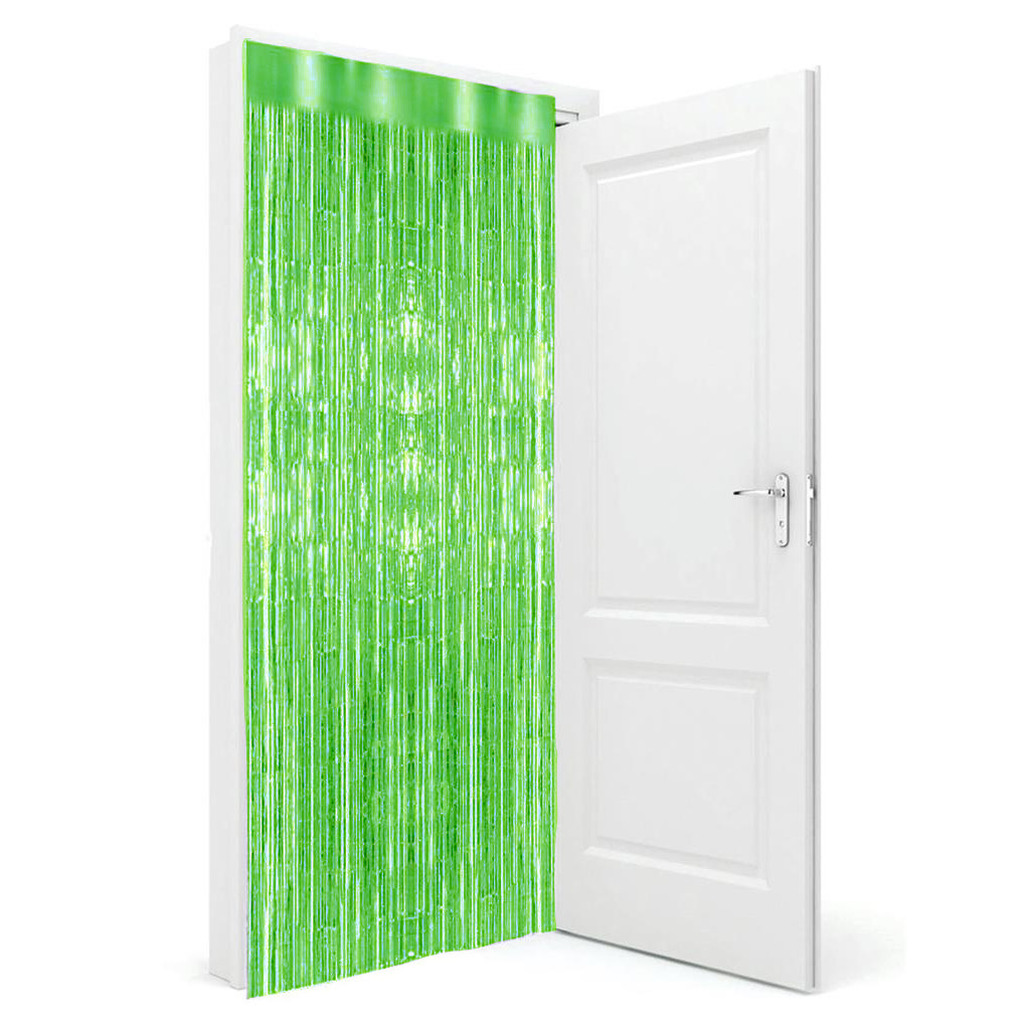 Folie deurgordijn groen metallic 200 x 100 cm