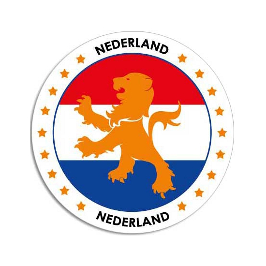 Holland raam decoratie sticker rond
