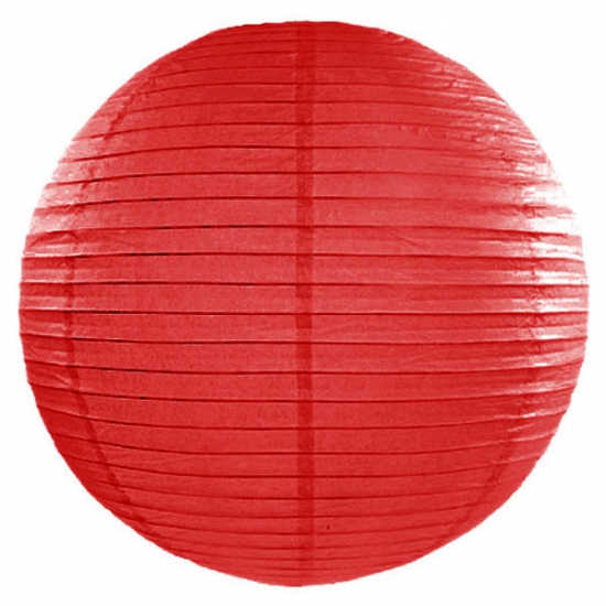 Merkloos Luxe bol vorm lampion rood 50 cm online kopen