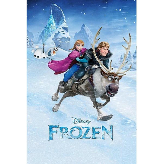 Poster Frozen ritje op Sven