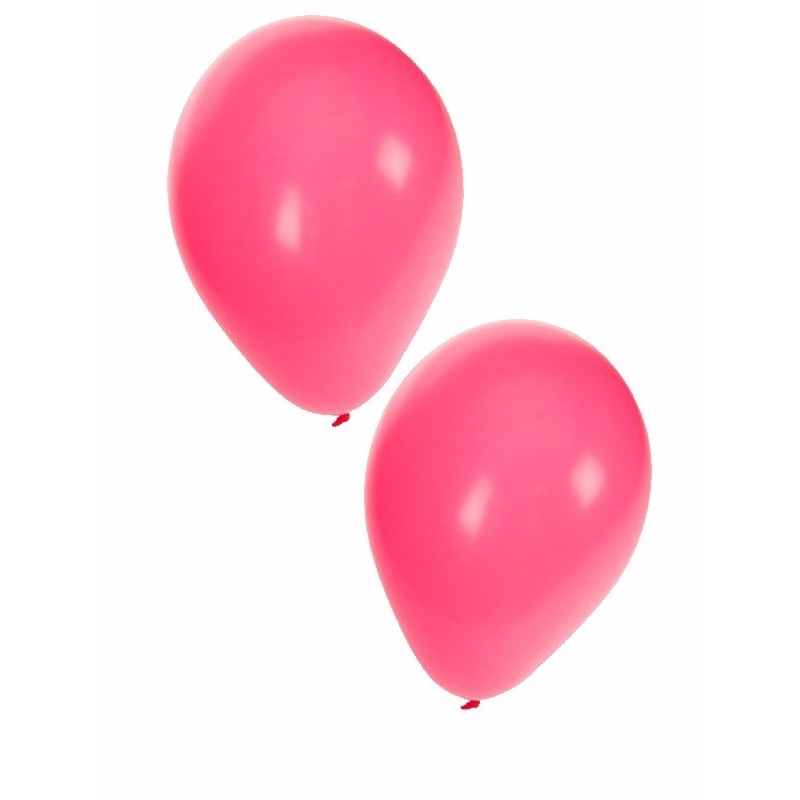 Roze ballonnen in zakje van 50 stuks