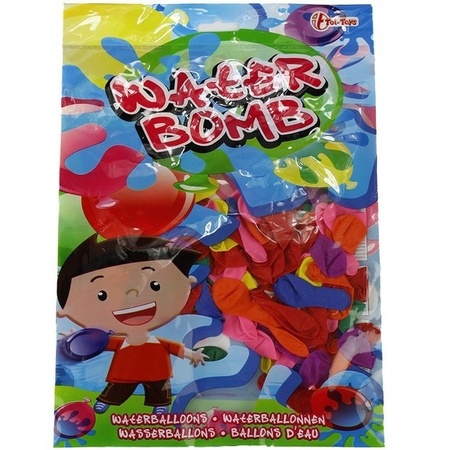 100x Coloured water balloons toys