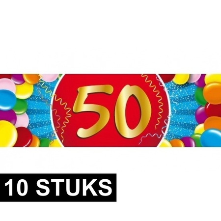 10x 50 year sticker