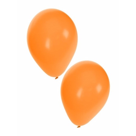 Ballonnen 30 stuks groen wit oranje