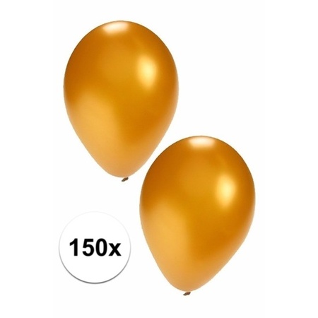 150 Stuks party ballonnen goud