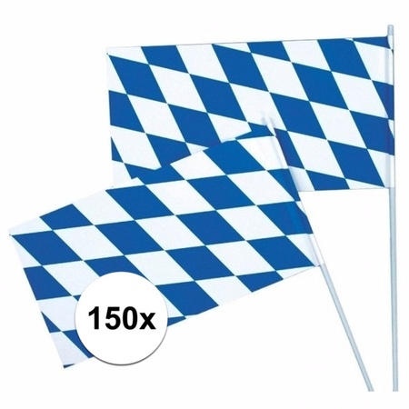 150x Wave flags Oktoberfest blue/white