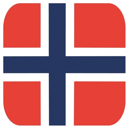15 vierkante bierviltjes Noorwegen thema