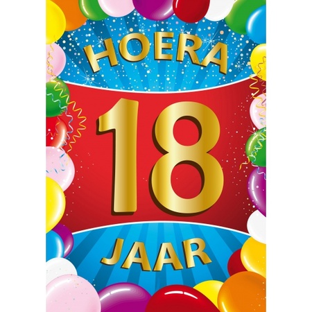18 years mega door/wall poster A2 size 59 x 42 cm
