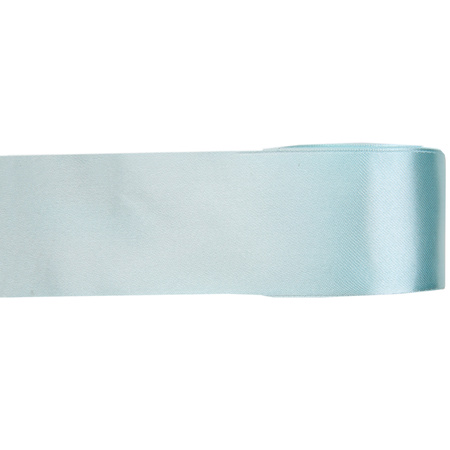 1x Hobby/decoration light blue satin ribbons 2,5 cm/25 mm x 25 meters