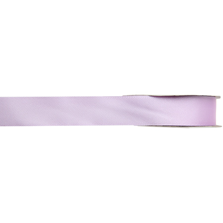 1x Hobby/decoration lilac satin ribbons 1 cm/10 mm x 25 meters