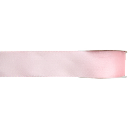 1x Hobby/decoration pink satin ribbons 1,5 cm/15 mm x 25 meters