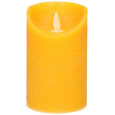 Set of 2x Yellow Led candles with moving flame