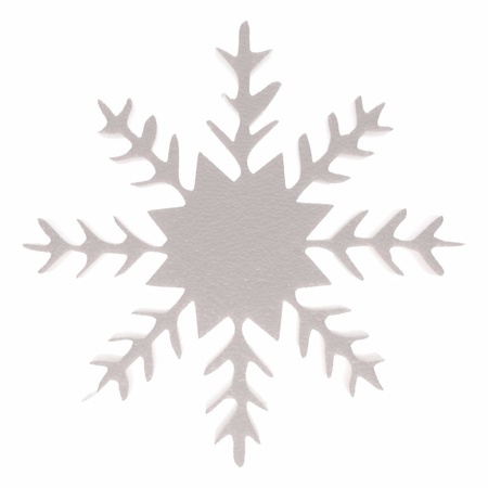 1x Styrofoam snowflake shape 30 cm