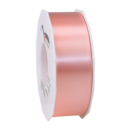 1x XL Hobby/decoration salmon pink pink plastic ribbons 4 cm/40 mm x 91 meters