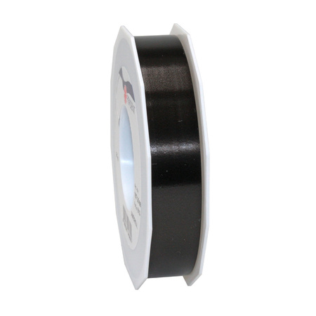 Decoration ribbons set 2x 2,5 cm x 91 meter black and lilac