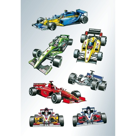 21x Racecars/formula 1 stickers