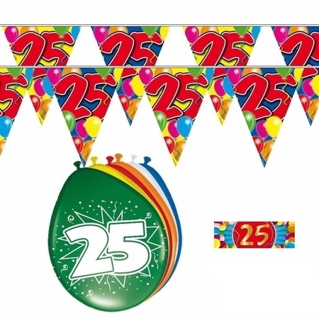 2x 25 year Flagline + balloons
