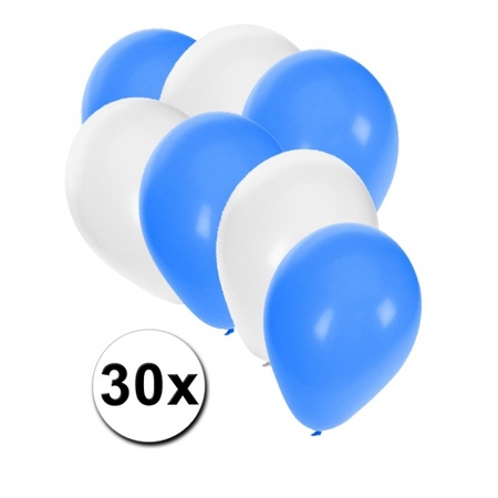 30x balloons in Greece colors
