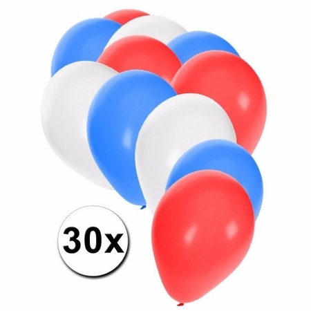 Ballonnen in de kleuren van Tsjechie 30x
