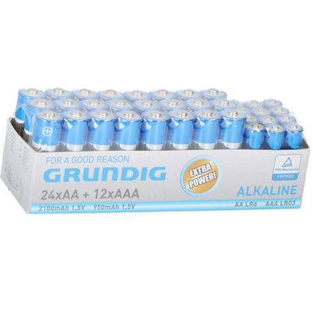 32x Grundig AA batteries alkaline