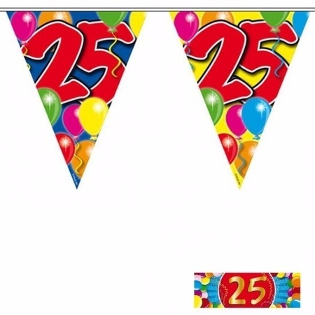 3 Vlaggenlijnen 25 jaar met gratis sticker