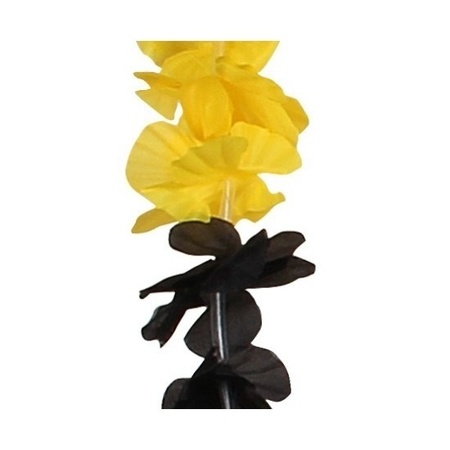 4x Hawaii garland yellow/black 