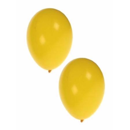 Gele feest ballonnetjes 50 stuks