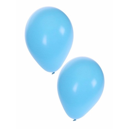Lichtblauwe party ballonnen 50x