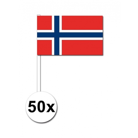 Noorwegen zwaai vlaggetjes 50x