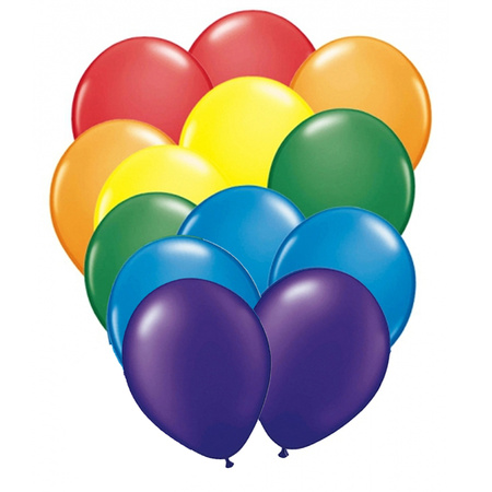Gay pride regenboog ballonnen 50 x