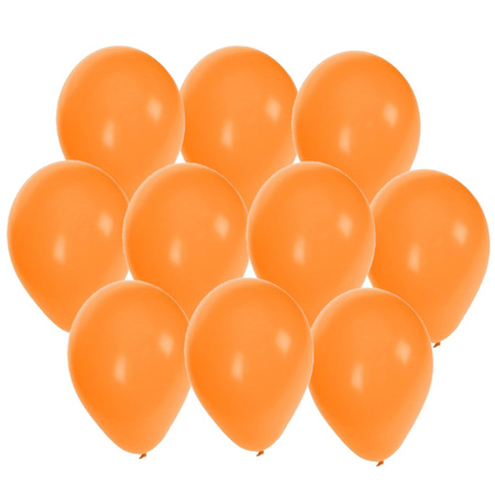 50x stuks Oranje party ballonnen 27 cm