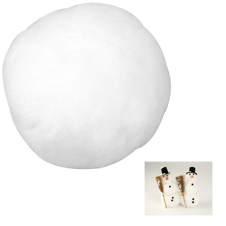 6x Fake snowballs 7,5 cm