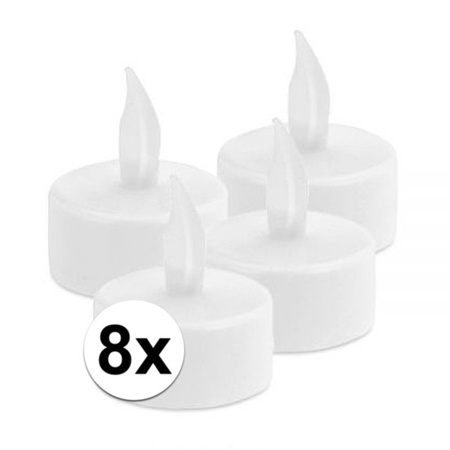8x LED tealights with timer